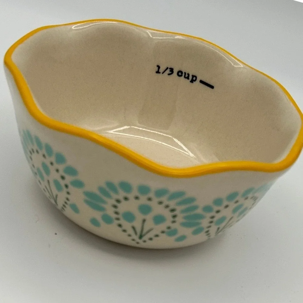 The Pioneer Woman 4 Piece Nesting Measuring Bowls Set Multicolor Stoneware